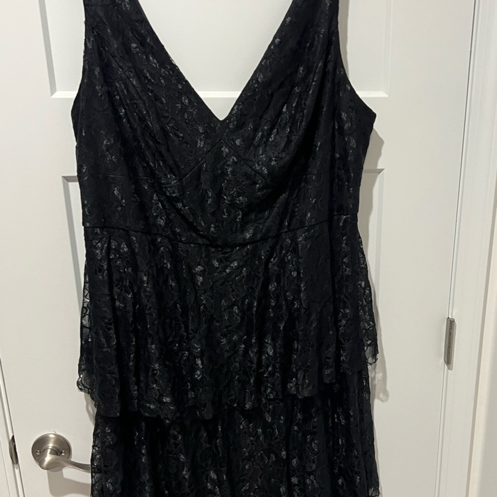Plus Size Festive Black Lace Formal DB STUDIO Dress Size 22
